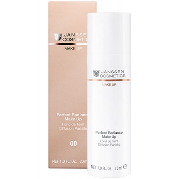 JANSSEN Cosmetics MAKE UP 00 Perfect Radiance Make Up - Стойкий тональный крем с UV-защитой SPF-15 для всех типов кожи ТОН 00 САМЫЙ СВЕТЛЫЙ 30мл