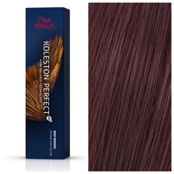 Wella Professionals Koleston Perfect ME+ - Стойкая перманентная крем-краска для волос Deep Browns 4/75 Средне-Коричневый Махагон, 60 мл