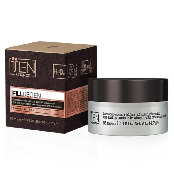 Ten Science Fill Regen Eye & Lip Contour Treatment With Hyaluronic Acid - Крем проти зморшок з гіалуроновою кислотою для очей і губ, 15мл