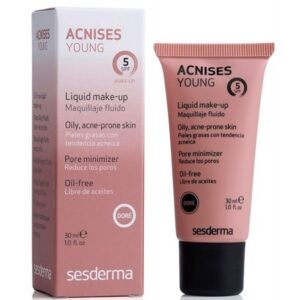 Sesderma ACNISES YOUNG Liquid make-up (clair) SPF 5 - Жидкий тональный крем с СЗФ5 (Светлый тон) 30мл
