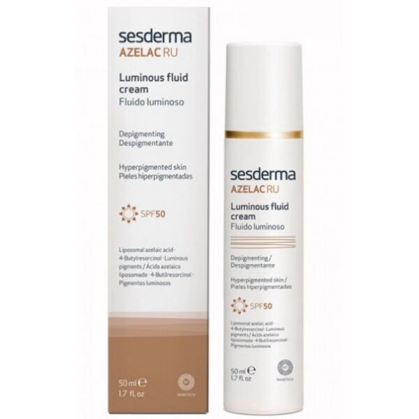 Sesderma AZELAC RU Luminous fluid cream SPF50 - Флюїд для сяйва шкіри СЗФ 50, 50мл