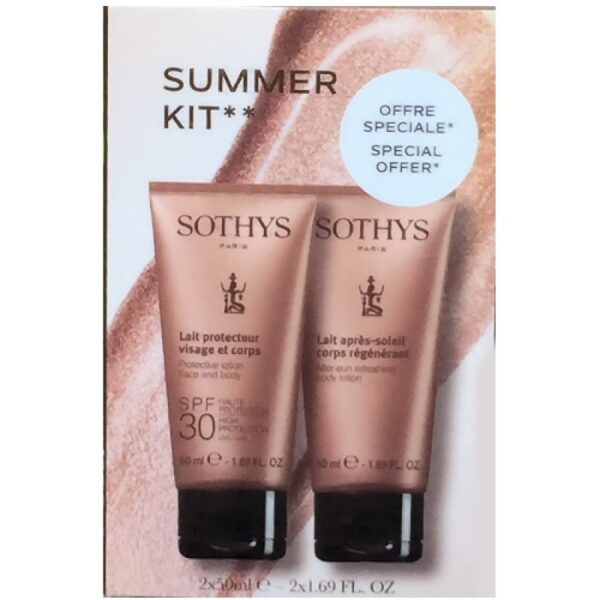 SOTHYS SUMMER KIT - Набор для солнца (Солнцезащитная эмульсия + Освежающий лосьон для лица и тела) 50 + 50мл