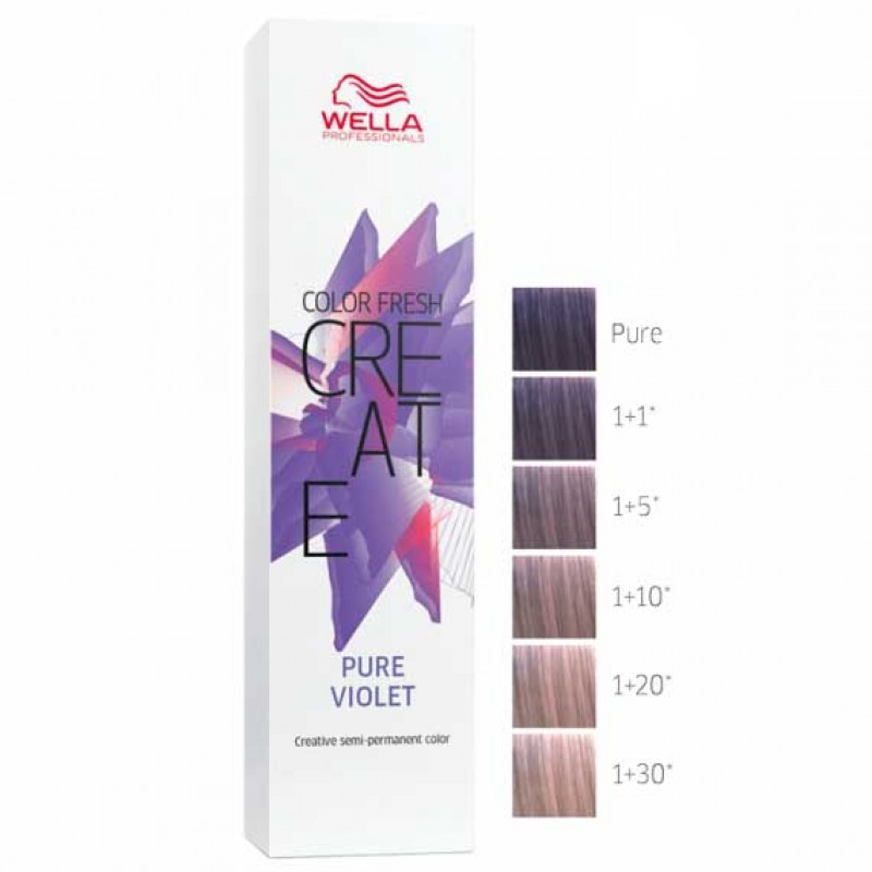 WELLA Professionals Color Fresh CREATE PURE VIOLET - Оттеночная краска для волос СИРЕНЕВЫЙ ШИФРОН 60мл