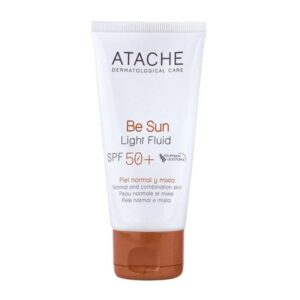 Atache Be Sun Light Fluid SPF50+ – Омолоджуючий сонцезахисний флюїд для всіх типів шкіри, 50 мл