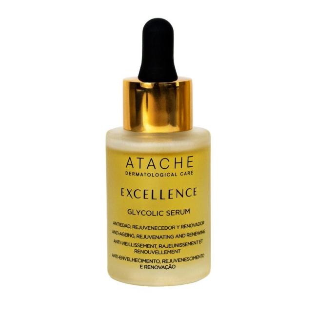 Atache Excellence Glycolic Serum – Антивозрастная обновляющая сыворотка для лица, 30 мл