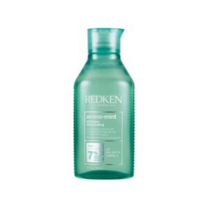 Redken Amino Mint Shampoo - Освежающий шампунь для контроля жирности кожи головы и увлажнения волос по длине, 300мл