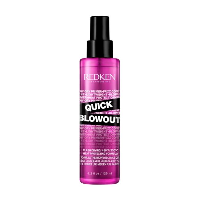 Redken Quick Blowout - Експрес-праймер, спрей для швидкого сушіння волосся феном та захист при термоукладанні, 125 мл