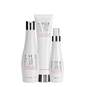 NYCE Luxury Care Color Illuminating Kit – Набір доглядових косметичних засобів для фарбованого волосся, 250 + 200 + 150 мл
