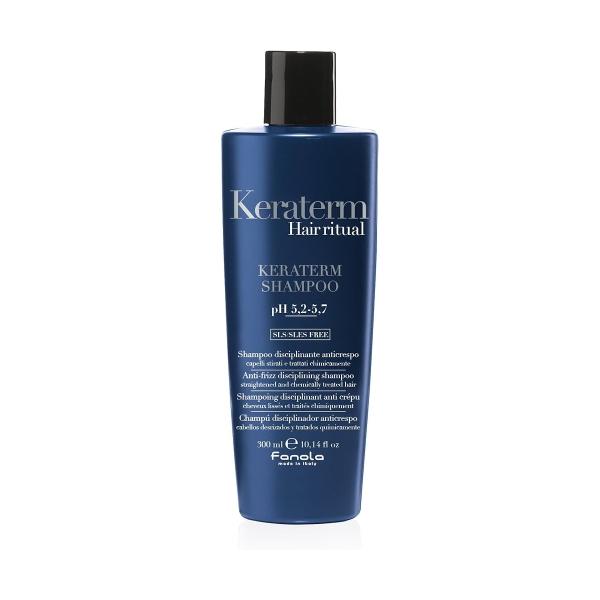 Fanola Keraterm Anti-frizz Disciplining Shampoo – Дисциплінуючий шампунь для хімічно обробленого волосся, 300 мл