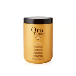 Fanola Oro Therapy Mask Oro Puro – Восстанавливающая маска для волос с маслом арганы, сладкого миндаля и микрочастицами золота, 1000 мл