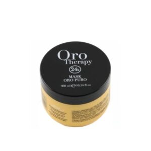 Fanola Oro Therapy Mask Oro Puro – Восстанавливающая маска для волос с маслом арганы, сладкого миндаля и микрочастицами золота, 300 мл