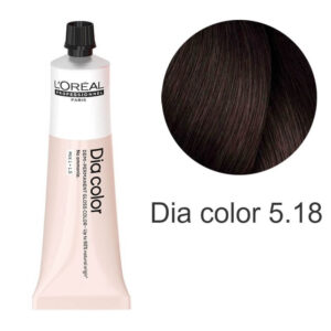 L’Oreal Professionnel Dia color - Крем-фарба для волосся Холодний коричневий 5.18, 60 мл