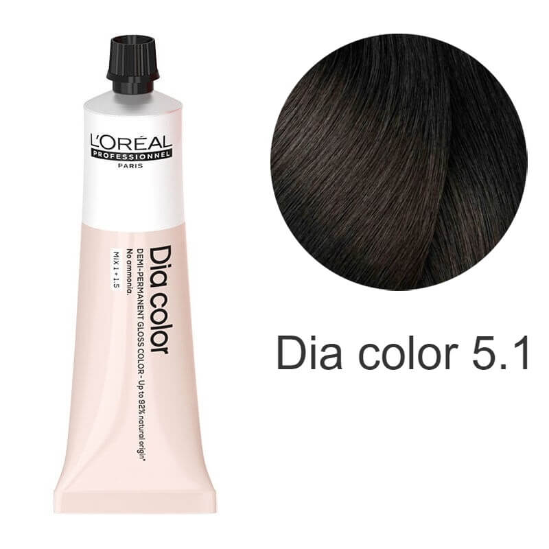 L’Oreal Professionnel Dia color - Крем-фарба для волосся Попелястий 5.1, 60 мл