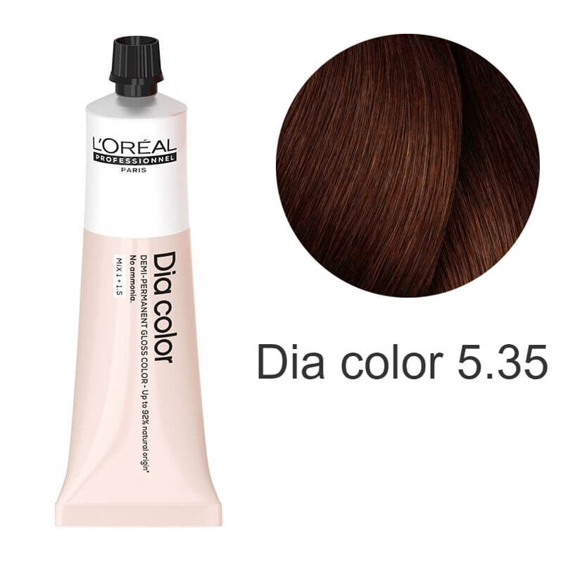 L’Oreal Professionnel Dia color - Крем-фарба для волосся Золотистий 5.35, 60 мл