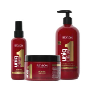 Revlon UniqOne Routine Kit - Набор UniqOne для ежедневного ухода за волосами, 490+300+150 мл