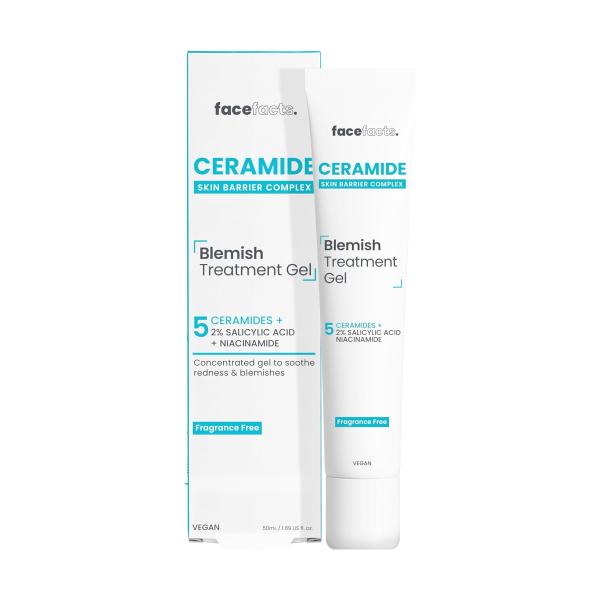 Face Facts Ceramide Blemish Treatment Gel - Гель с керамидами для уменьшения воспалений на коже лица, 50 мл