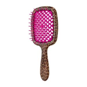 Janeke Superbrush Limited Edition Leopard and Pink - Гребінець для волосся, леопардовий з рожевим