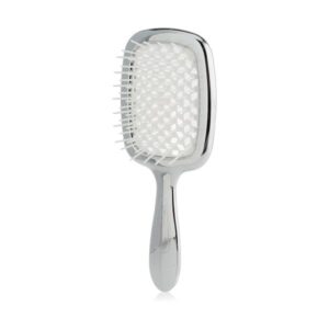 Janeke Superbrush Limited Edition Silver and White - Гребінець для волосся, срібний з білим