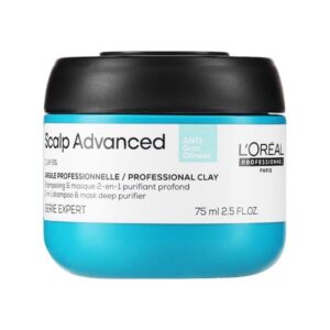 L'Oreal Professional Scalp Advanced Anti-Oiliness 2 in 1 Deep Purifier Clay – Глибоко очищаюча глина для волосся, 75 мл