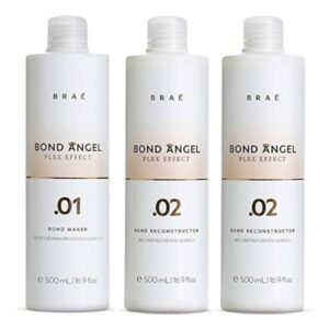 Brae Bond Angel Plex Effect Bond Multiplier Treatment Kit – Набор для защиты волос при окрашивании и осветлении волос, 3x500 мл