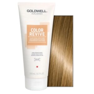 Goldwell Dualsenses Color Revive Dark Warm Blonde Conditioner – Тонирующий кондиционер для волос «Темный теплый блонд», 200 мл