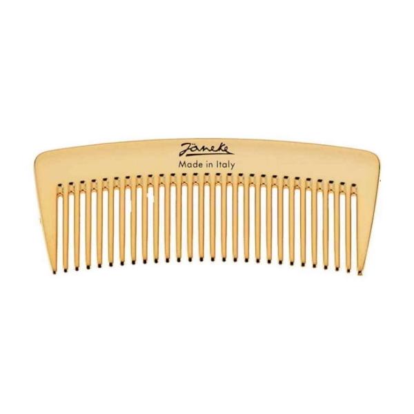 Janeke Golden Pocket Comb – Компактная расческа для волос, золото