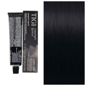 TIGI Copyright Colour Creative 1/1 Blue Black – Устойчивая крем-краска для волос, 60 мл