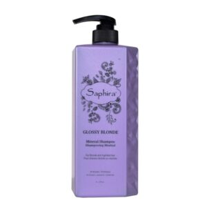 Saphira Glossy Blonde Shampoo – Шампунь для нейтрализации желтизны волос, 1000 мл