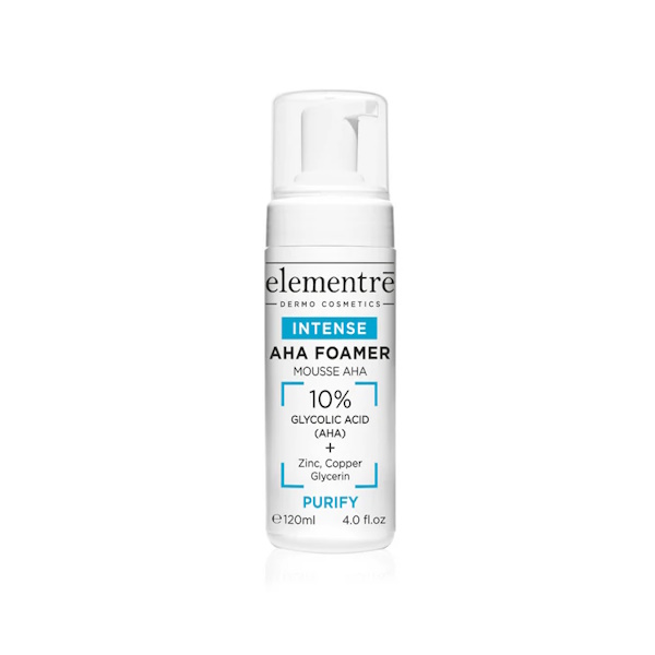 Elementre AHA Foamer 10% Alpha Hydroxy Acid – Відлущуючий нічний гель з AHA- та BHA-кислотами, 120 мл