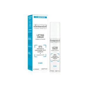 Elementre Lifting Cream 8% Peptides & Hyaluronic Acid - Ліфтинговий крем для обличчя, 50 мл