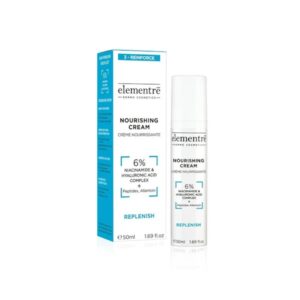 Elementre Nourishing Cream 6% Niacinamide & Hyaluronic Acid - Поживний зволожуючий крем для обличчя, 50 мл