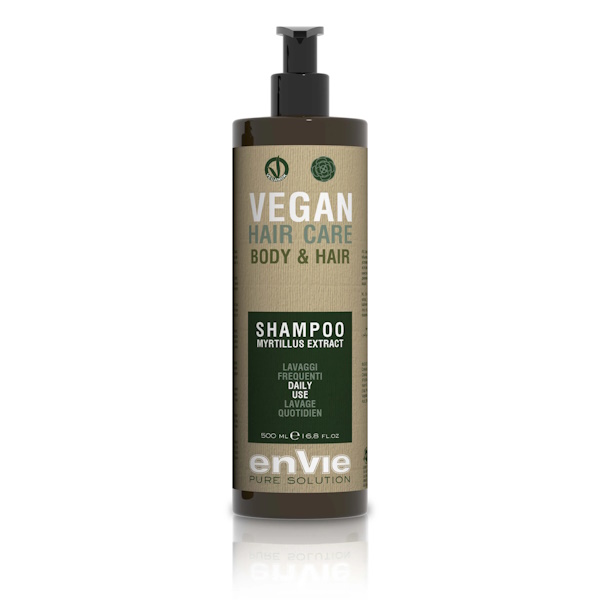 Envie Vegan Hair Care Body & Hair Shampoo - Щоденний шампунь для волосся та тіла, 500 мл