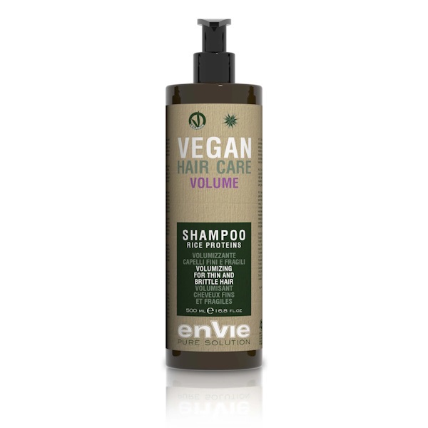 Envie Vegan Hair Care Volume Shampoo - Шампунь для объёма тонких и ломких волос, 500 мл