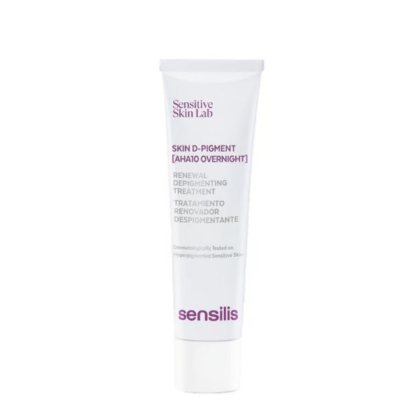 Sensilis Skin D-Pigment AHA 10 Overnight - Інтенсивний нічний депігментуючий засіб для обличчя, 30 мл