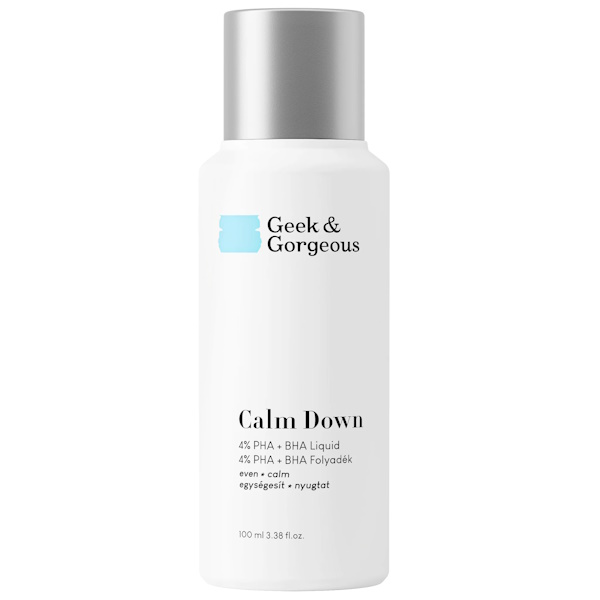 Geek & Gorgeous Calm Down – Эксфолиант с PHA+BHA кислотами, 100 мл