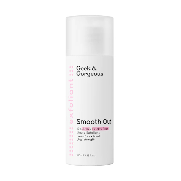 Geek & Gorgeous Smooth Out – Ексфоліант з AHA кислотами та екстрактом кактусу, 100 мл