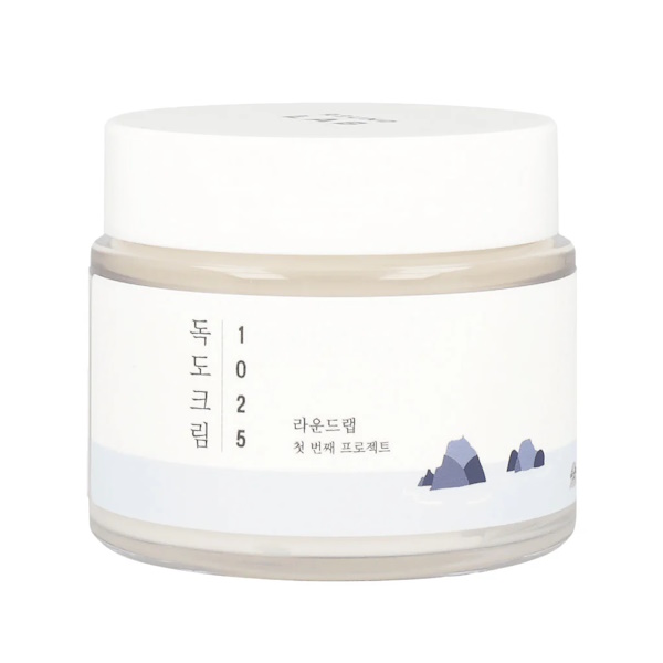 Round Lab 1025 Dokdo Cream - Зволожуючий крем з морською водою для сухої шкіри обличчя, 80 мл