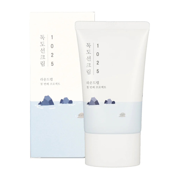 Round Lab 1025 Dokdo Sunscreen SPF 50+, PA++++ - Сонцезахисний крем з морською водою, 50 мл