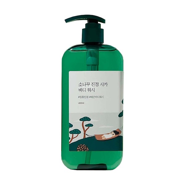 Round Lab Pine Calming Cica Body Wash - Заспокійливий гель для душу з екстрактом голок сосни, 400 мл