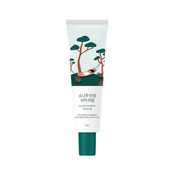 Round Lab Pine Calming Cica Cream - Успокаивающие крем для лица с экстрактом игл сосны, 50 шт