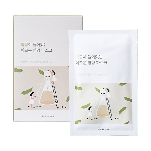 Round Lab Soybean Nourishing Sheet Mask - Поживна маска для обличчя з екстрактом чорних соєвих бобів, 27 мл