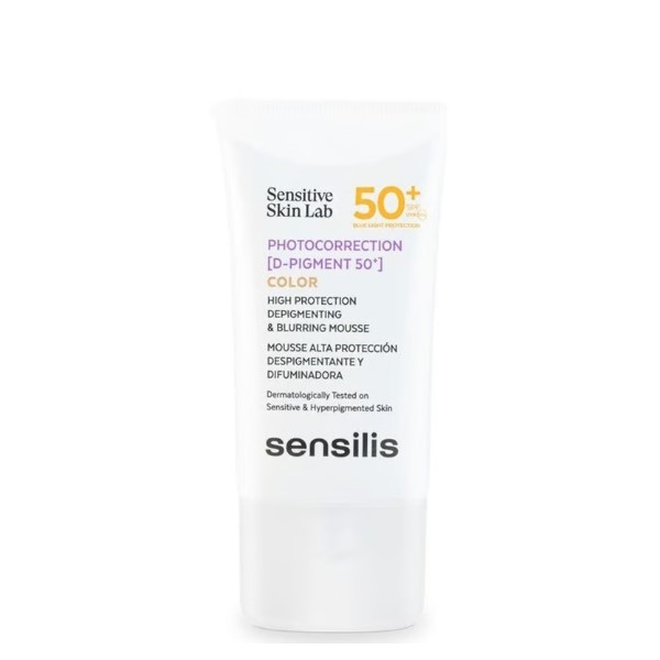 Sensilis Photocorrection D-Pigment 50+ - Мультифункциональный мусс для лица, 40 мл