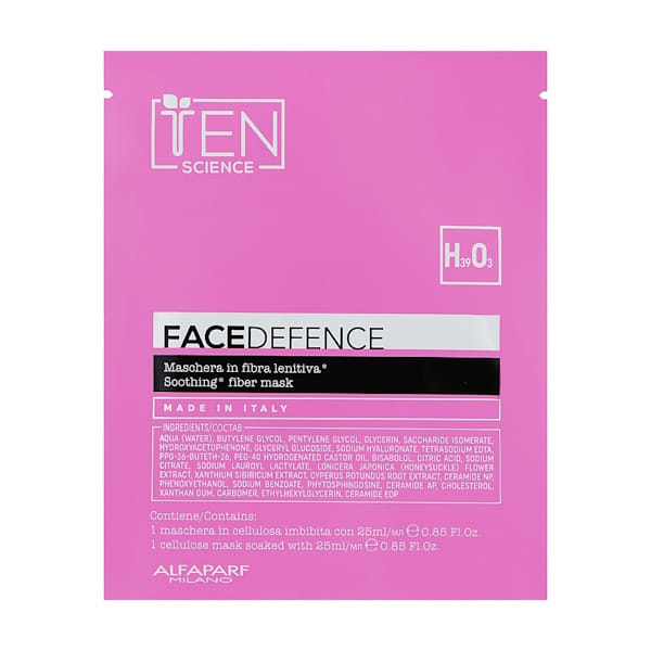 Ten Science Face Defence Biodegradable Fiber Mask – Інноваційна волокниста маска для чутливої ​​шкіри обличчя, 25 мл