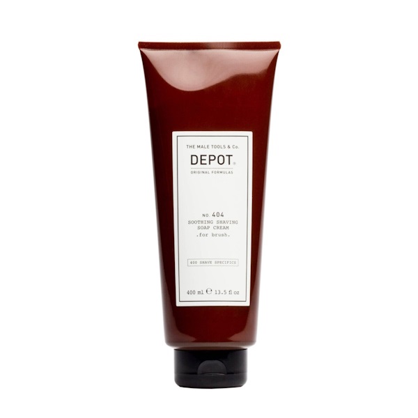 DEPOT No. 404 Soothing Shaving Soap Cream For Brush – Успокаивающий крем для бритья, 400 мл