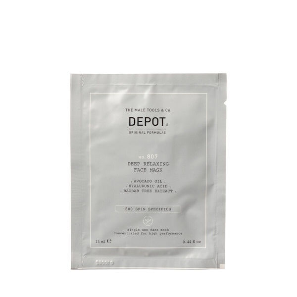 DEPOT No. 807 Deep Relaxing Face Mask – Питательная маска для лица и шеи №12, 13 мл