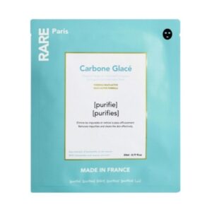 Rare Paris Carbone Glace Purifying Face Mask – Очищаюча тканинна маска для обличчя "Крижане вугілля", 23 мл