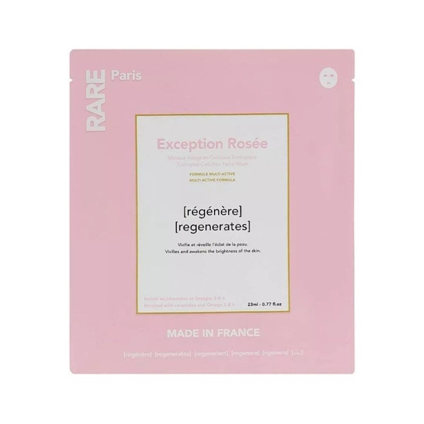 Rare Paris Exception Rosee Regenerating Face Mask – Відновлююча тканинна маска для обличчя "Рожеве вилучення", 23 мл