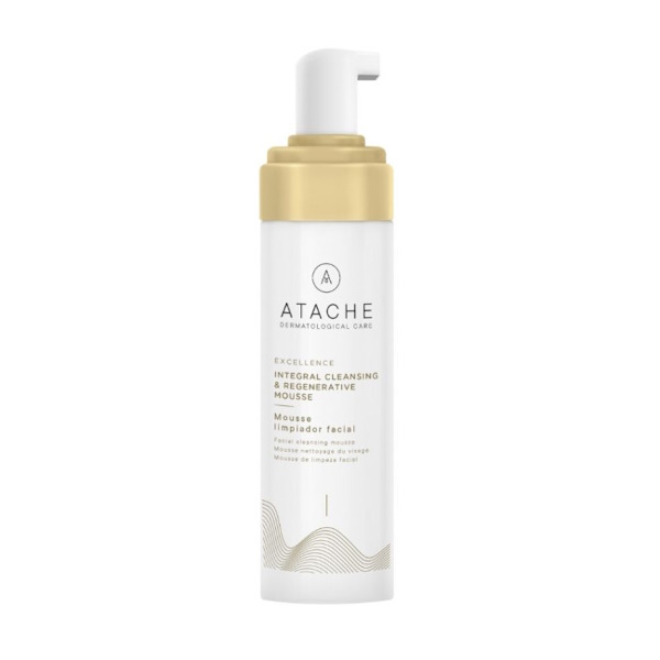 Atache Excellence Integral Cleansing & Regenerative Mousse – Нежный кремовый мусс с АНА кислотами для деликатного и глубокого очищения кожи лица, 200 мл