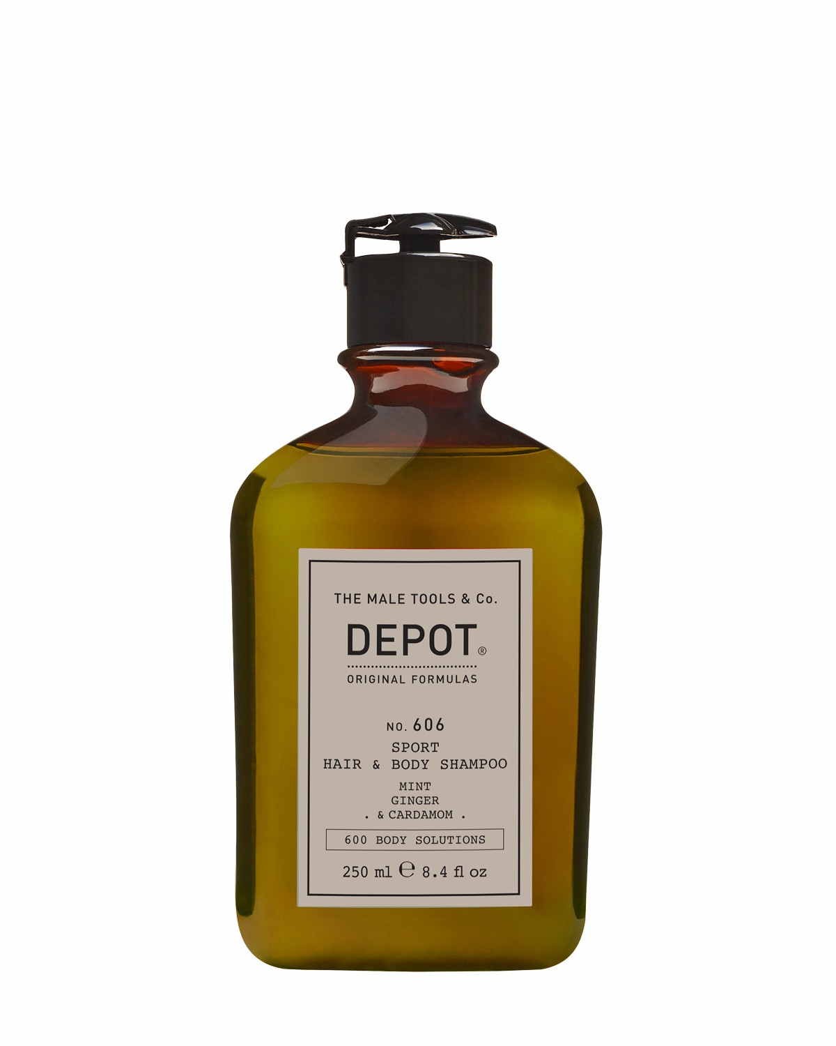 DEPOT No. 606 Sport Hair & Body Shampoo – Освіжаючий шампунь для волосся та тіла, 250 мл