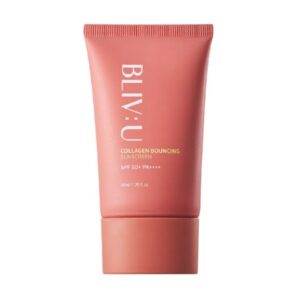 BLIV:U Collagen Bouncing Sunscreen – Солнцезащитный крем для лица с коллагеном, 50 мл